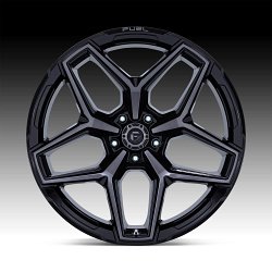 Fuel Flux FC854BT 5-Lug Brushed Black Gray Tint Custom Truck Wheels 3